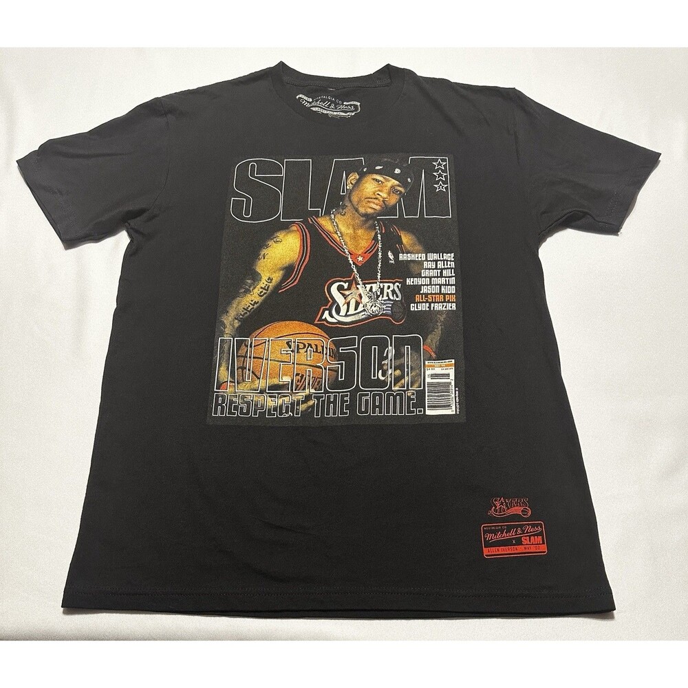 Allen Iverson Mitchell & Ness Slam Magazine Cover Mens Shirt Philadelphia 76ers